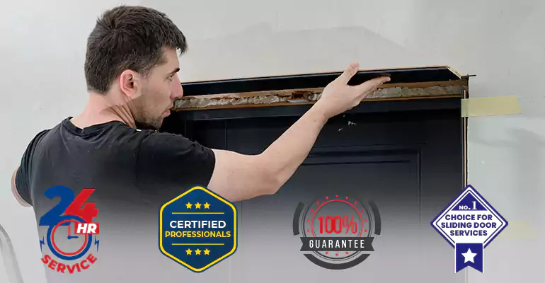 Wood Door Crack and Hole Repair in Cutler Bay